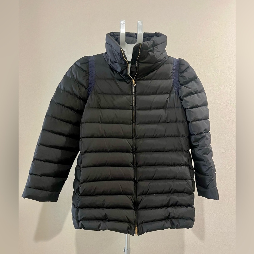 Miu Miu Down Puffer Jacket Coat In Black Size It … - image 1